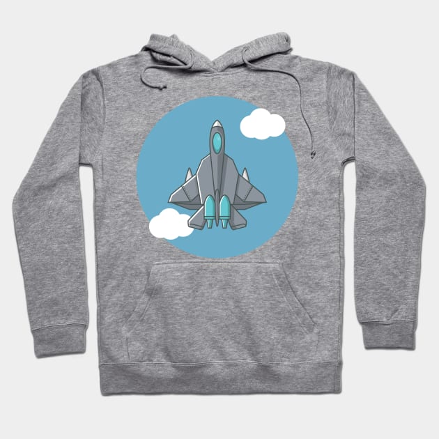 war aircraft Hoodie by fflat hds